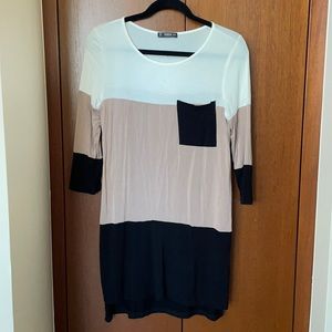 SHEIN Colorblock Tunic Dress